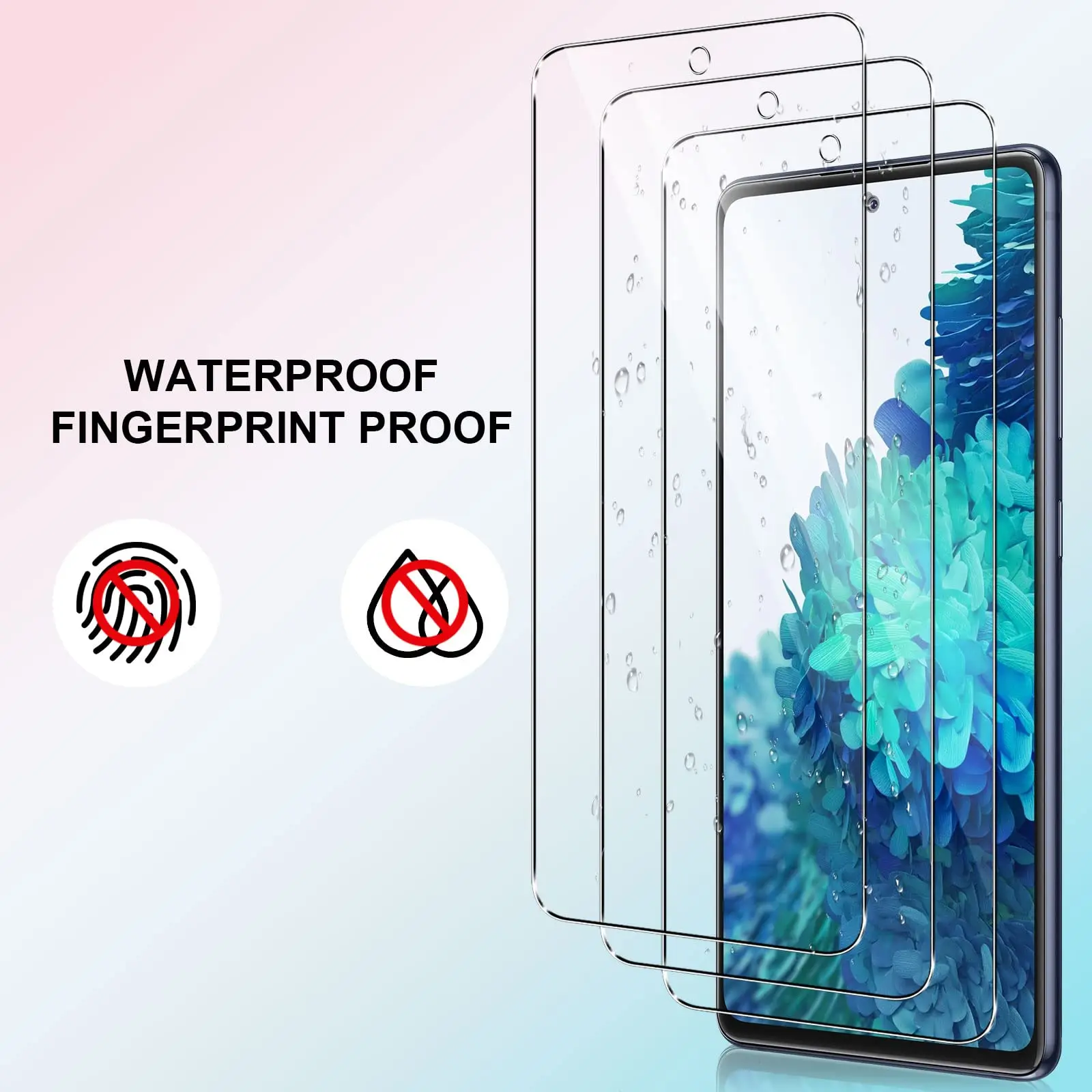 Screen Protector For Galaxy S20 FE 5G Samsung Tempered Glass High Aluminum 9H HD Clear Transparent Case Friendly