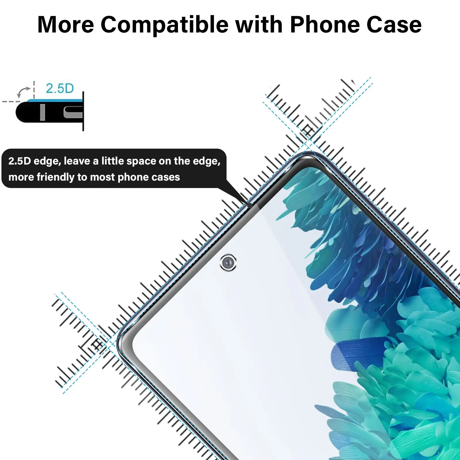 Screen Protector For Galaxy S20 FE 5G Samsung Tempered Glass High Aluminum 9H HD Clear Transparent Case Friendly