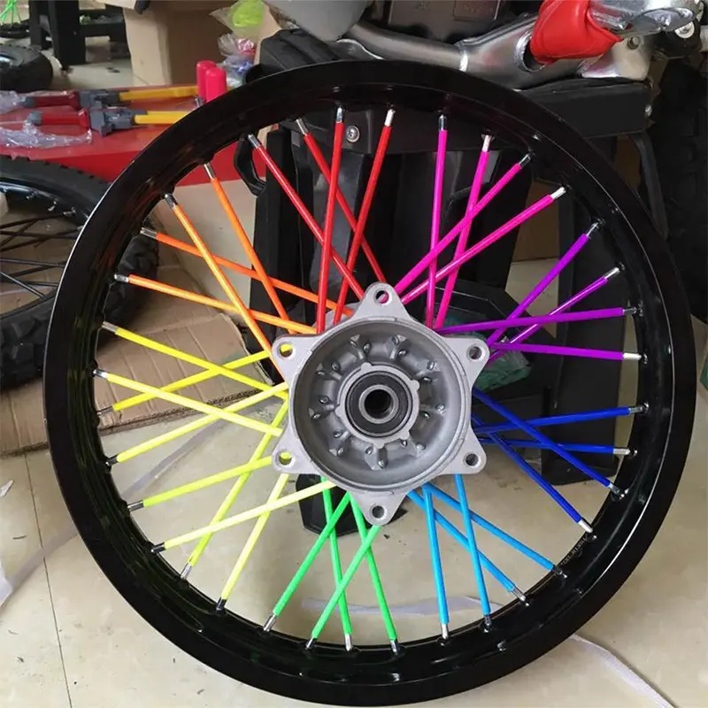 72 Pcs Universal Bicycle Spoke Holster Tire Decorative Rim Protective Covers for Enhancing and Protecting Bicycle and Motocross