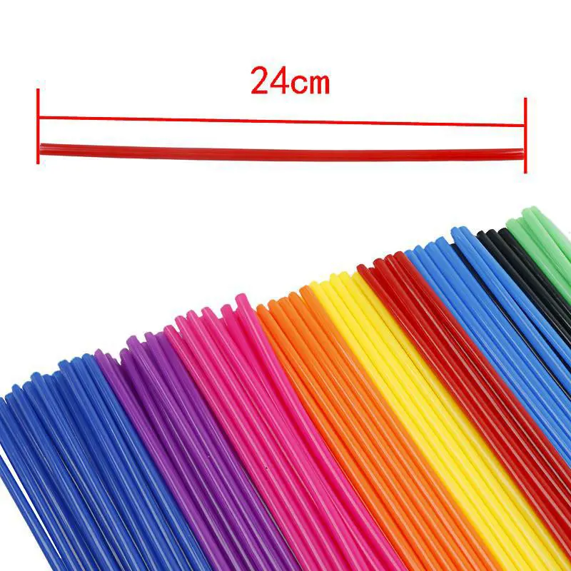 72 Pcs Universal Bicycle Spoke Holster Tire Decorative Rim Protective Covers for Enhancing and Protecting Bicycle and Motocross