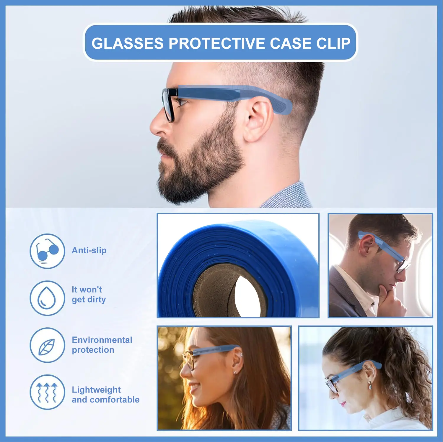 200pcs Salon Glasses Leg Sleeves Cover Pro Barber Dying Coloring Disposable Eyeglasses Protector Barbershop Stylist Tool Supplie
