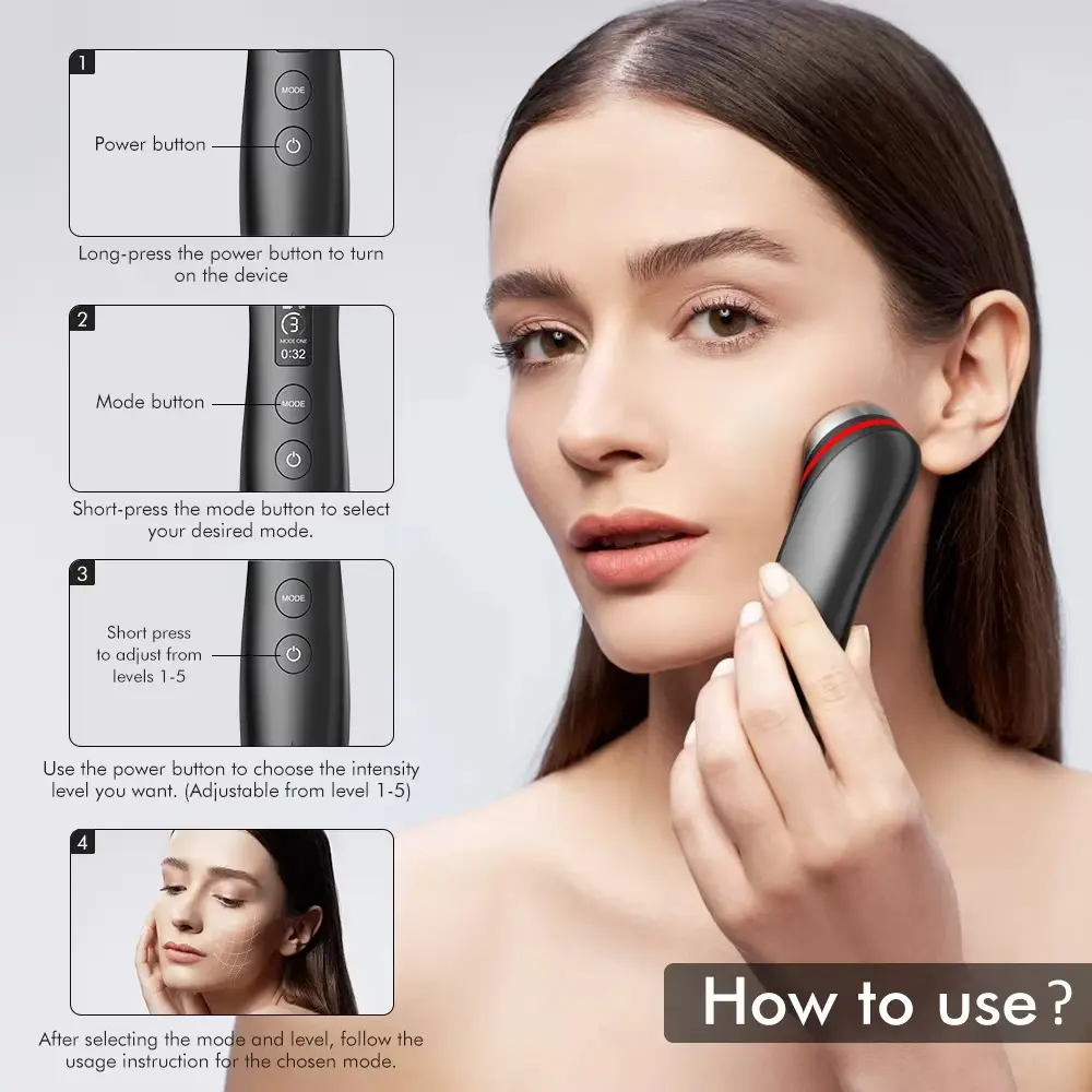 Age Booster Pro Home Skincare Anti-aging Beauty Device Portable Light Therapy Essentials Acne Treatment Device