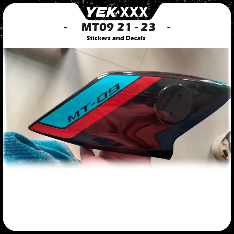 MT09 2023 Model Year Sticker For YAMAHA Motorcycle Intake Pipe Cover 2021-2023 MT-09 Sticker Decal
