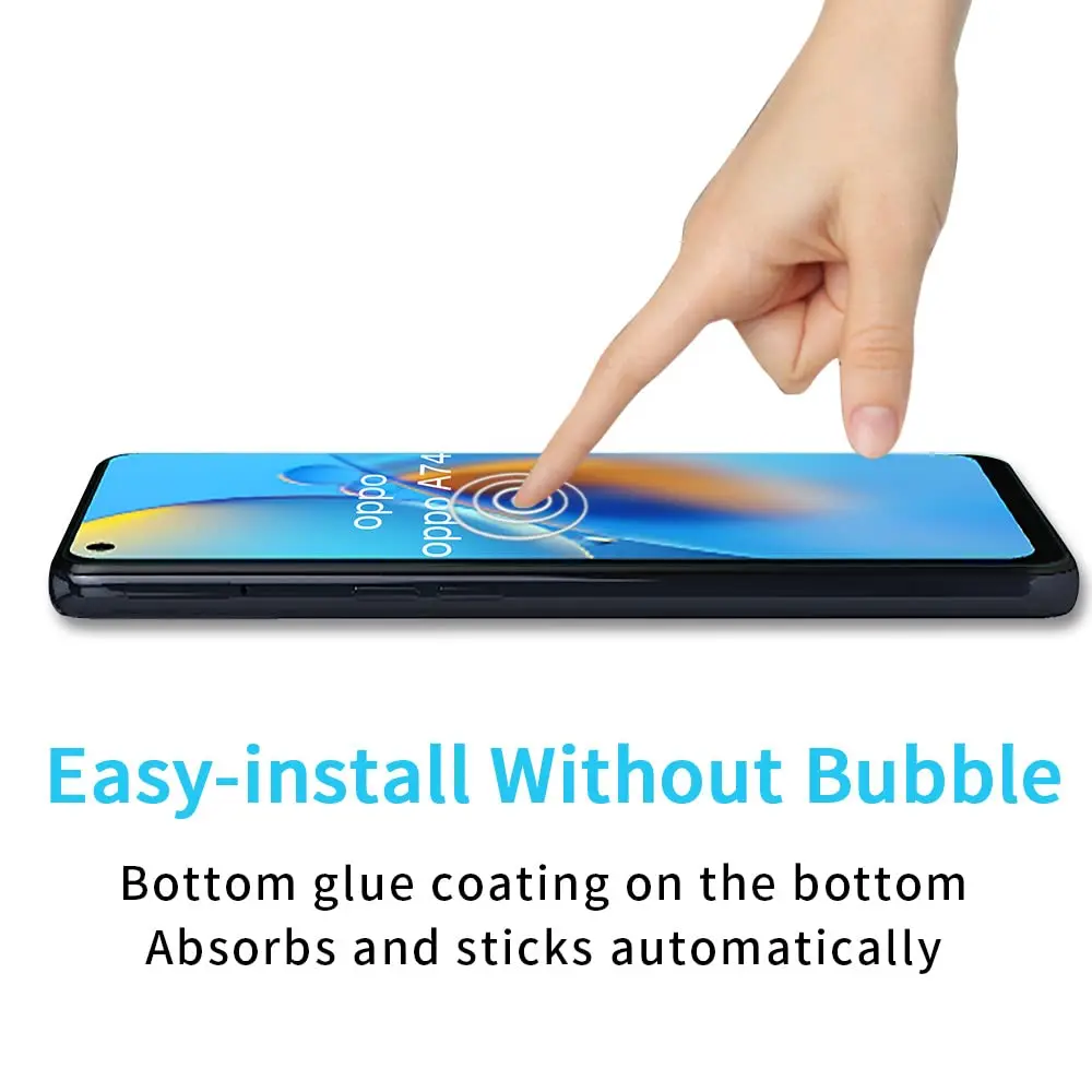 Screen Protector For OPPO A74 4G, Tempered Glass SELECTION Free Ship HD 9H Transparent Clear Anti Scratch Case Friendly