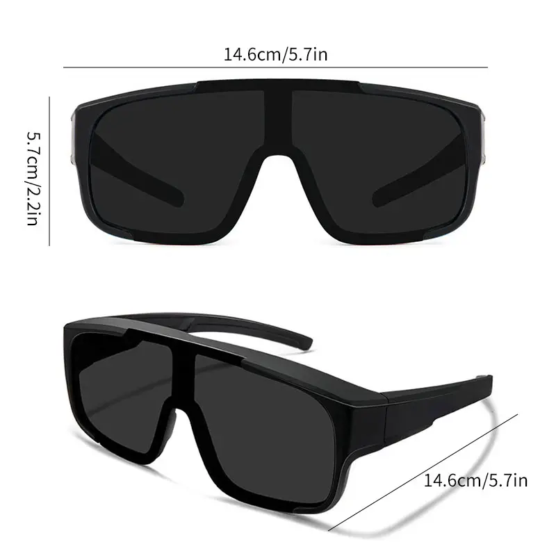 Riding Goggles Oversized Mountaineering Outdoor Sports Sunglasses with Myopia Glasses Protective Sleeve Mirror