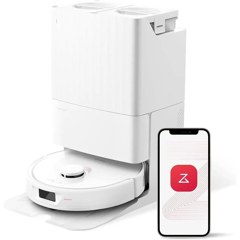 Roborock Qrevo Robot Vacuum Mop Auto-Drying Self-Emptying Dual Spinning Mops Auto Mop Lifting App Control Obstacle Avoidance