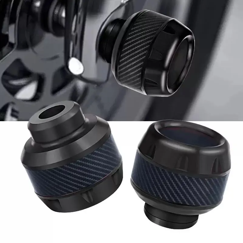 2Pcs Aluminum Alloy Motorcycles Falling Protector Explosion-Proof Front Wheel Fork Resistance Cup Slider Crash Fall Protector