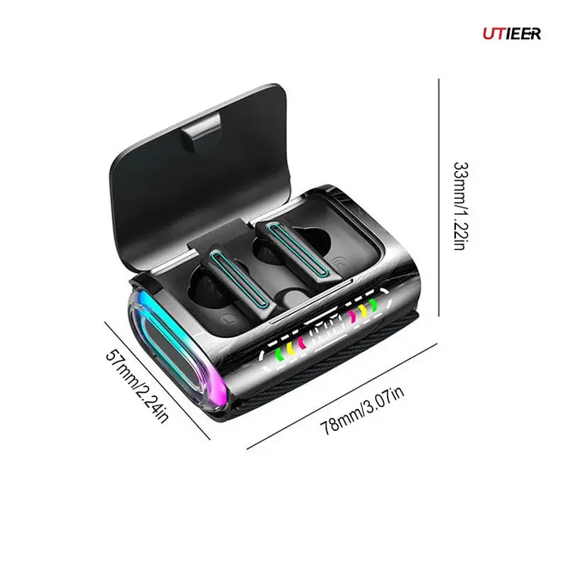 DX-02 Pro Gaming TWS | Bluetooth  Carbon-Fiber Earbuds with 40H Playtime & Ultra-Low Latency
