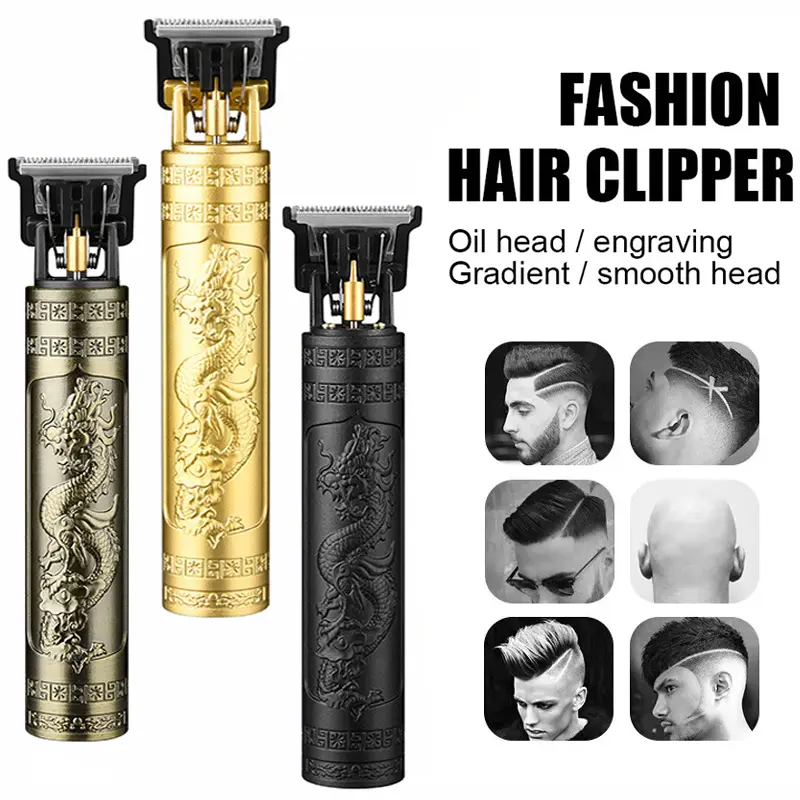 Electric Hair Cutting Machine Portable Vintage Trimmer USB Fast Charging Shaver Barber Cordless Beard Clippe Professional Barber