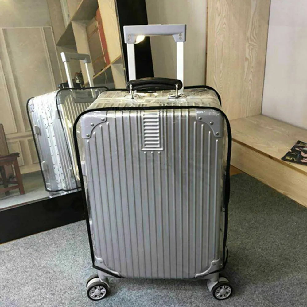 1PC Luggage Protective Case Transparent Rod Case Travel Case Dust Cover Waterproof Wear Protective Case Cover
