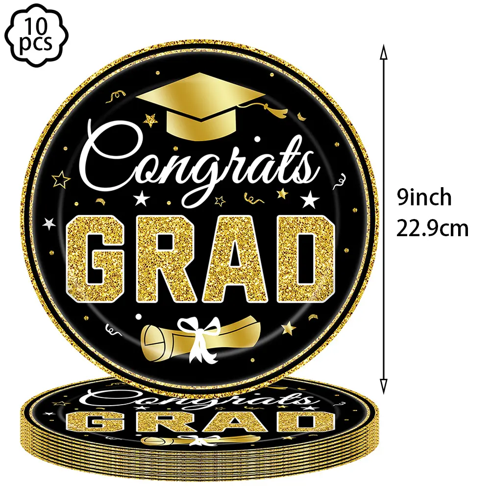 Congrats Graduation Party Tablecloth plate cup napkin Congrats Grad Tablecloth plate 2025 Congrats Grad Party decoration Banner
