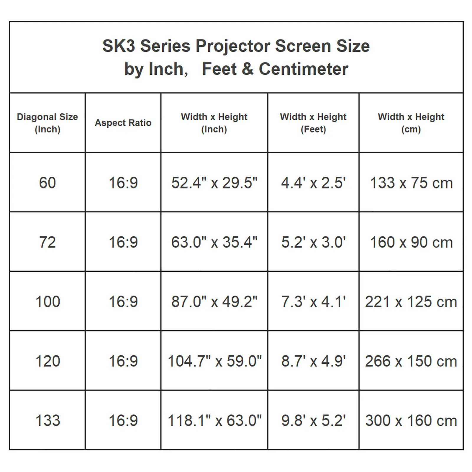 60 72 100 120 133 Inch Portable Projector Screen White Grid Anti-Light Reflective Cloth 4K 3D Projection Curtain for Home Office
