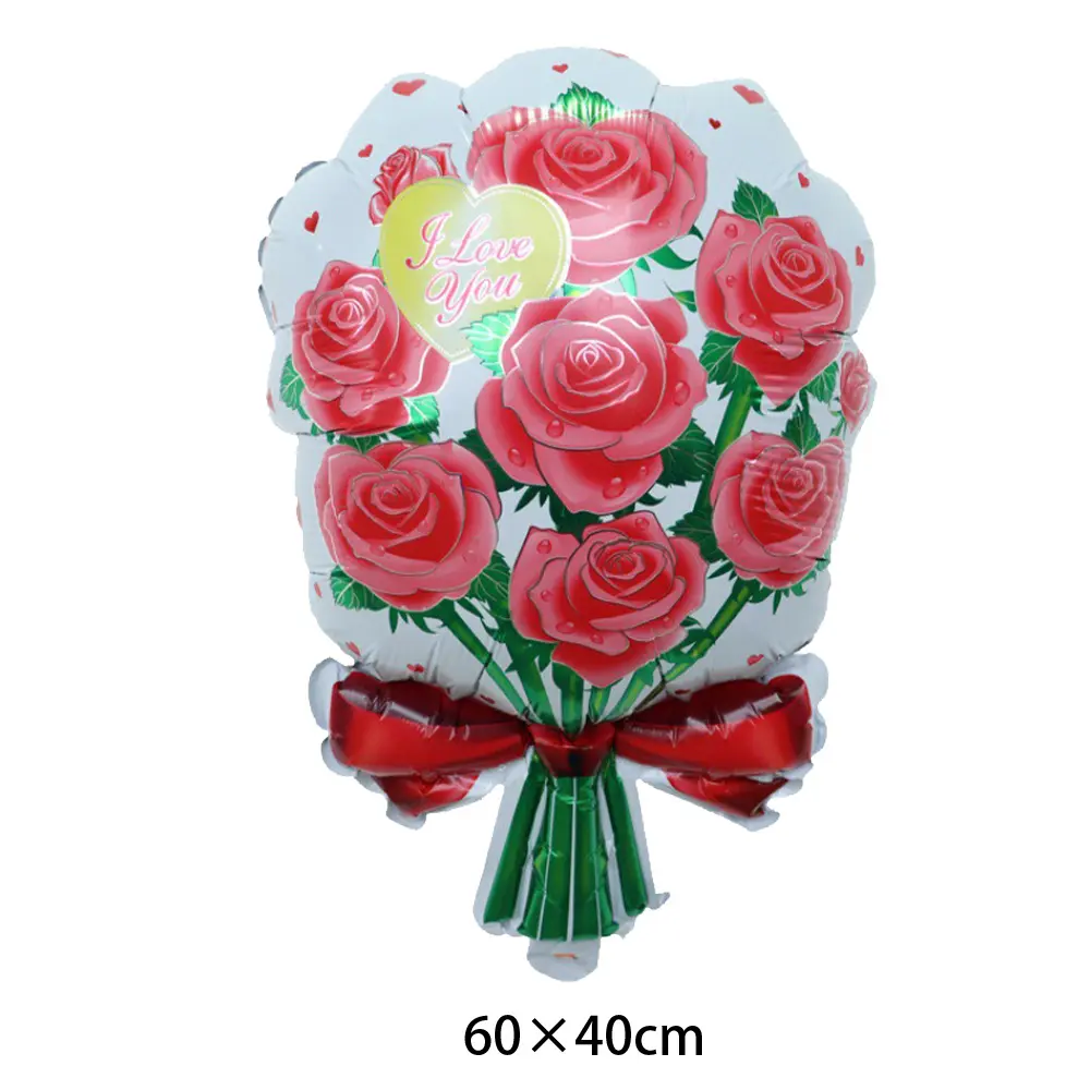 Big Red Rose Flower Balloon Valentine's Day Balloon Mother's Day Balloon Decoration wedding Valentine's Day Decoration Balloon
