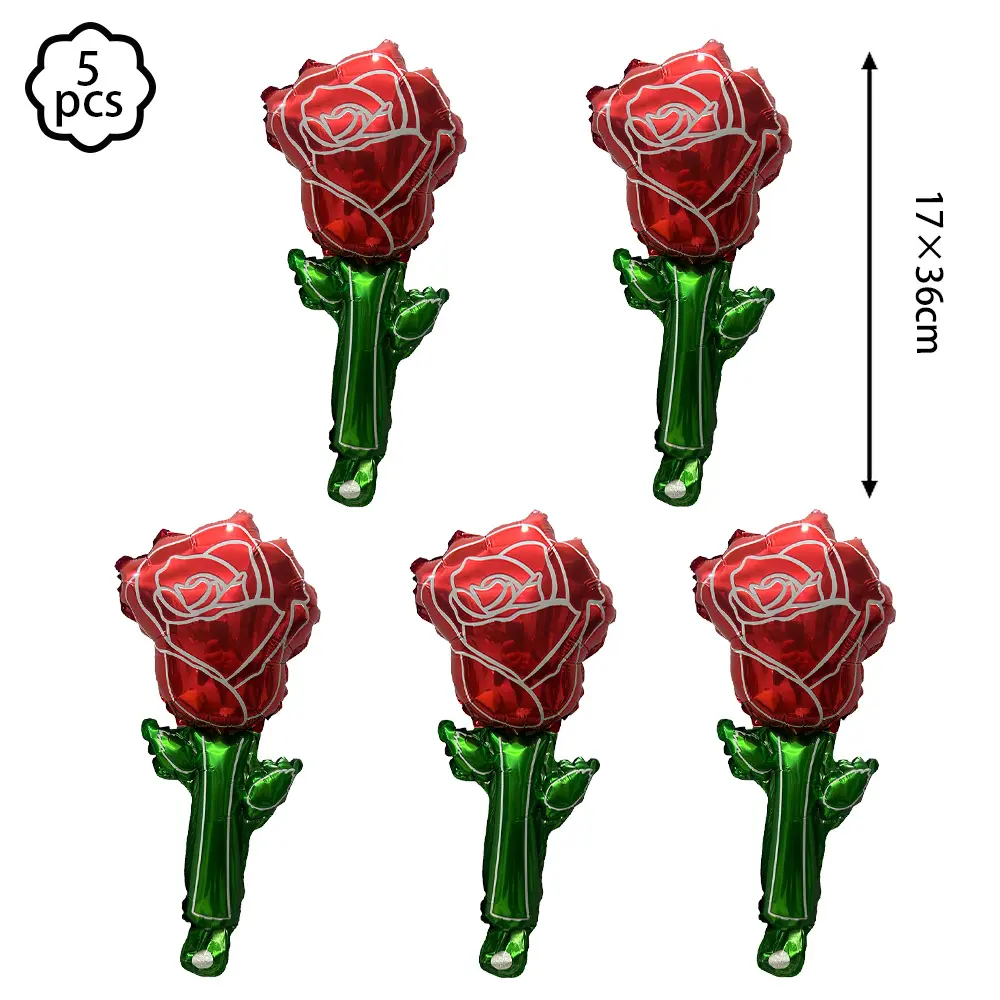 Big Red Rose Flower Balloon Valentine's Day Balloon Mother's Day Balloon Decoration wedding Valentine's Day Decoration Balloon