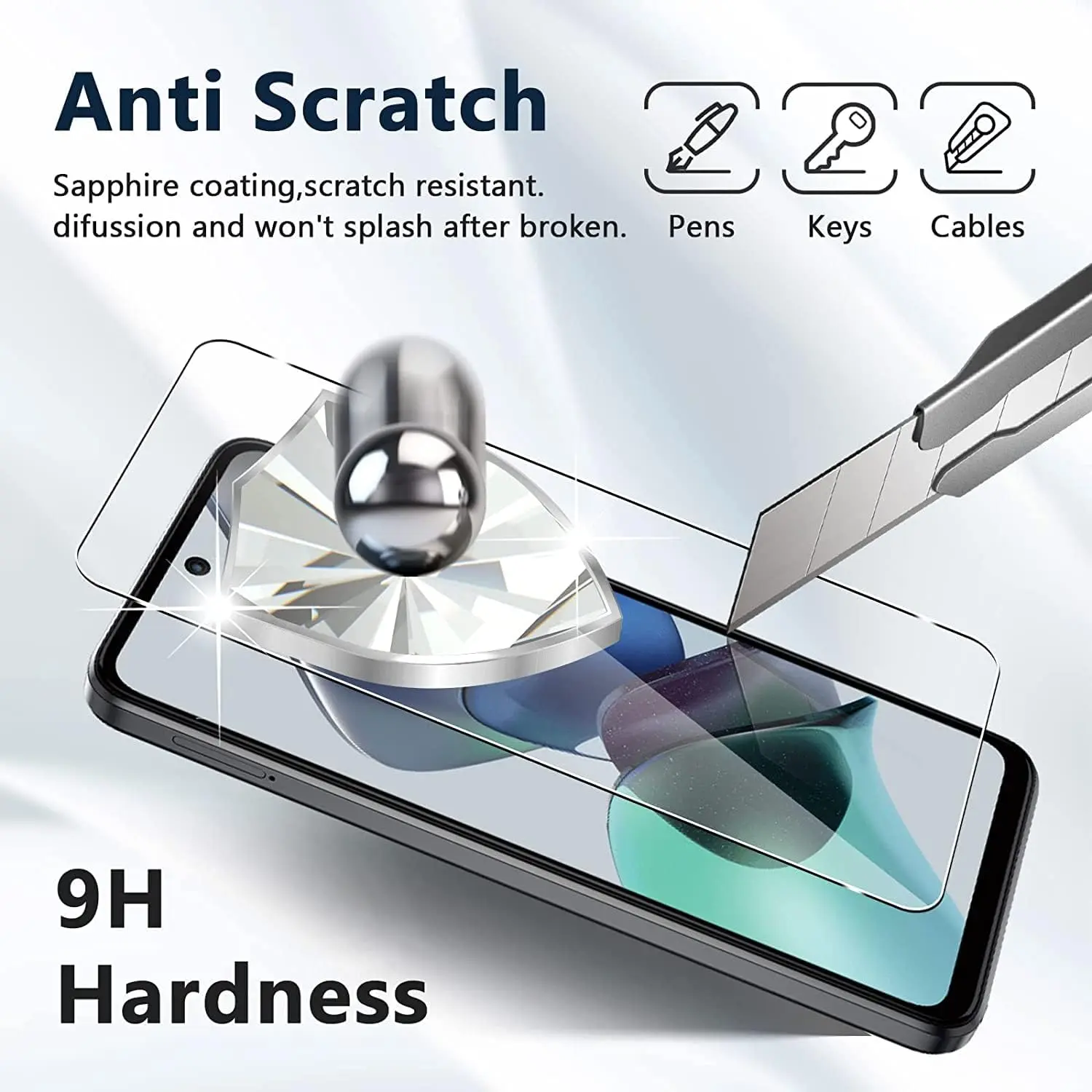 For BlackView Shark 8 Tempered Glass Screen Protector High Aluminum HD  Crystal 9H Transparent Ultra Clear Anti Scratch