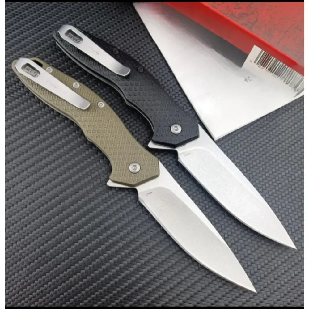KS 1845 Shoreline Folding Knife Flipper Assisted Folder 8Cr13 Blade Nylon Handle Outdoor Everyday Carry Self Defense EDC Knives