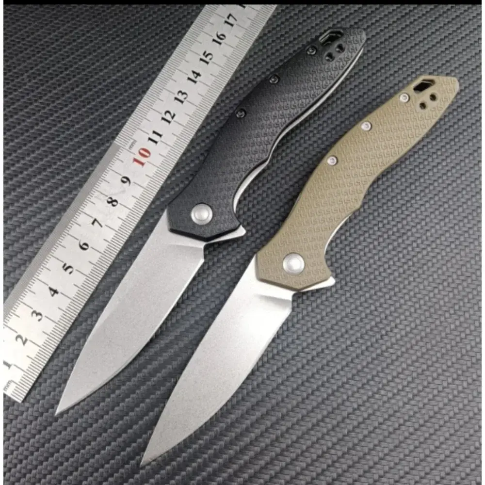 KS 1845 Shoreline Folding Knife Flipper Assisted Folder 8Cr13 Blade Nylon Handle Outdoor Everyday Carry Self Defense EDC Knives