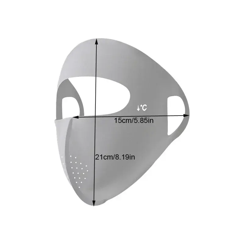 Fashion Ice Sense Facekini Sun Protection Mask Elastic Breathable Full Face Cover for Summer Outdoor Activities Portable Elastic