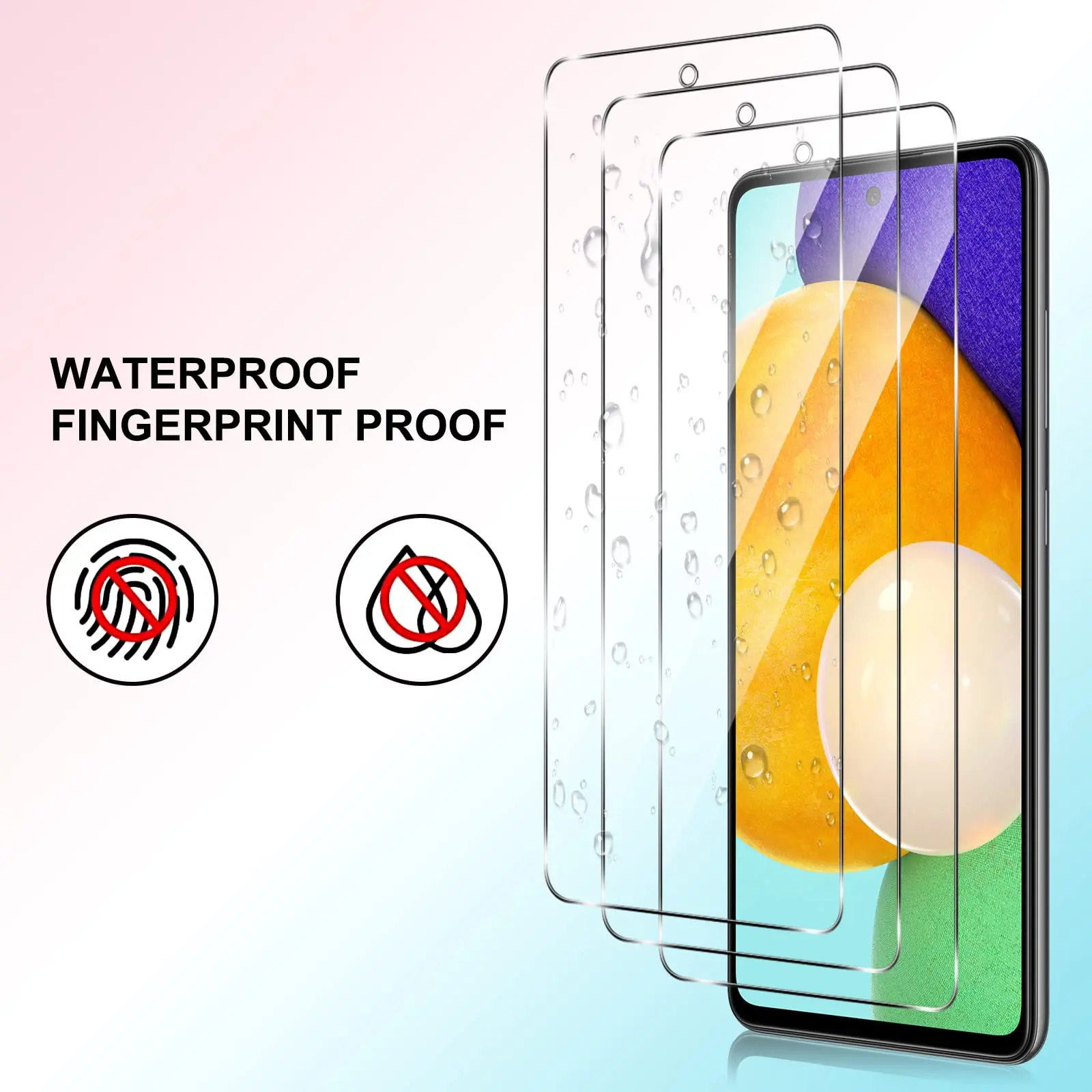 Screen Protector For Galaxy A52s 5G Samsung Tempered Glass High Aluminum 9H HD Clear Transparent Case Friendly