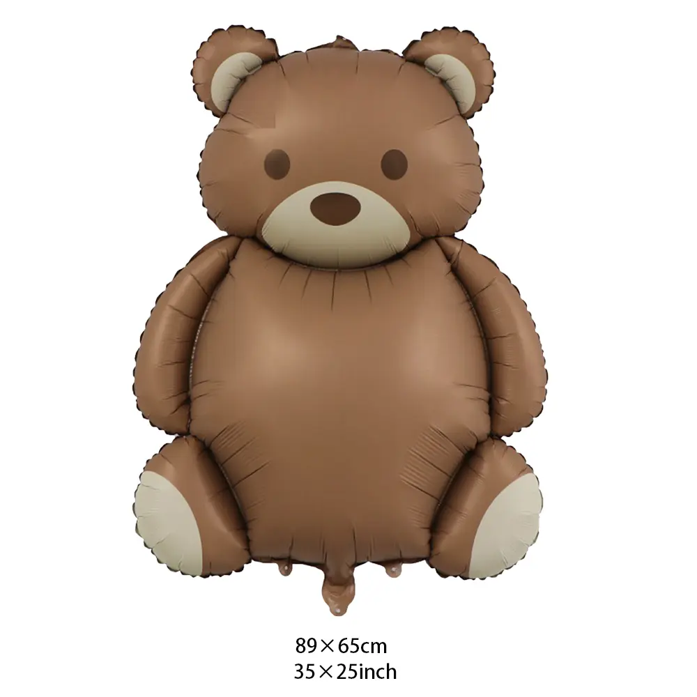 Brown Teddy Bear Balloon Bear Number Balloon set kids boy Bear Birthday Party Decoration wedding Baby Shower party decor balloon