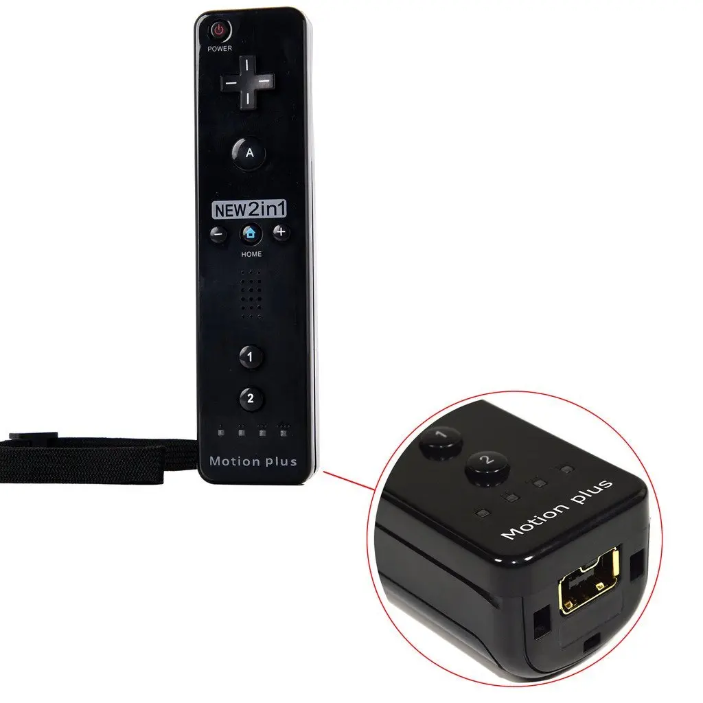 STORM WYRM Controllers Compatible for wii and Wii U with Built in Motion Plus,Controller with Silicone Case and Wrist TYW-1244