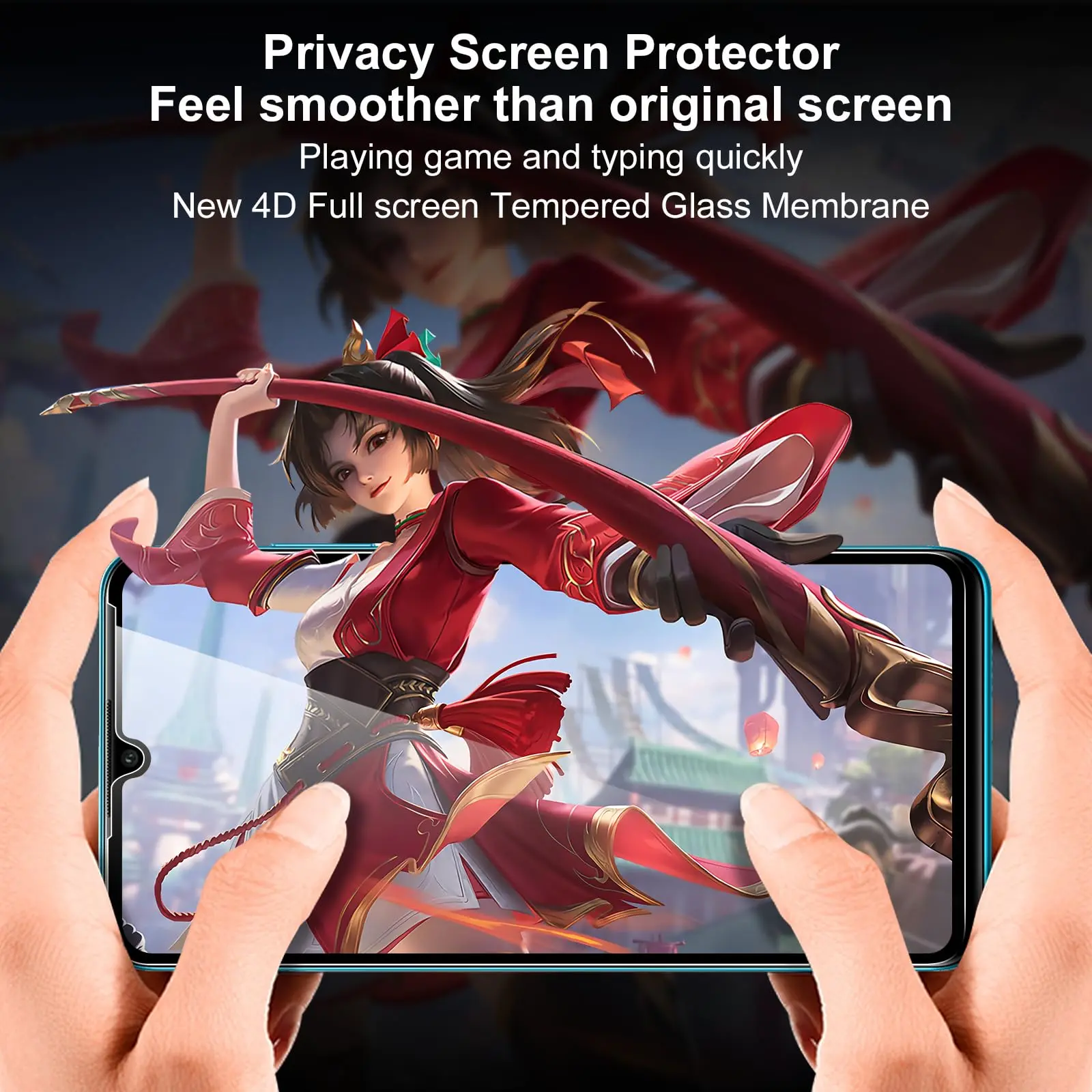 2-4  pcs Anti Spy Screen Protector For Huawei P30 Lite, Tempered Glass 9H Privacy Peep Scratch High Aluminum Case Fit