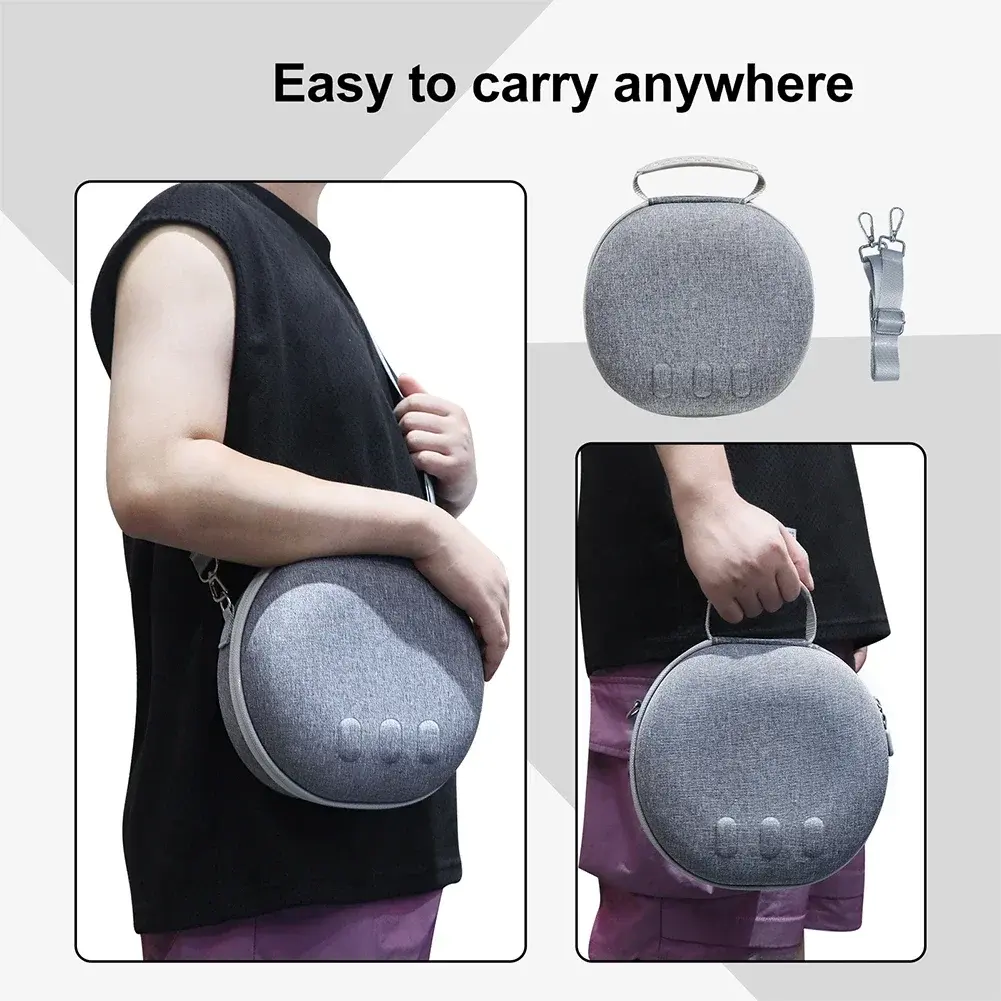 EVA Carrying Case for Meta Quest 3 Headset Storage Bag Shockproof Protective Bag with Shoulder Strap VR Glasses Accessories