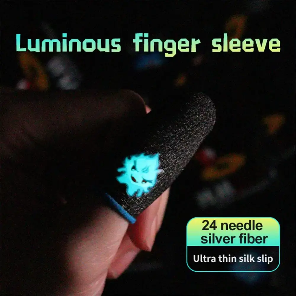 1Pair Finger Cover Suitable for PUBG Mobile Game Finger Cover Breathable Game Controller Touch Screen Game Thumb Gloves