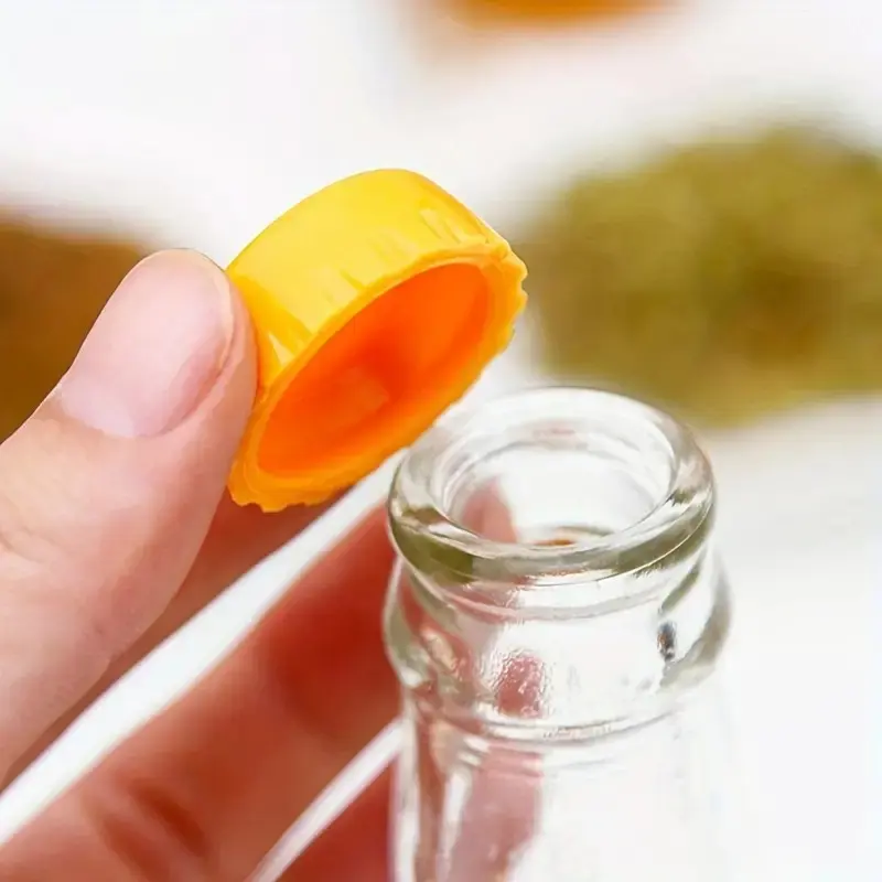 6pcs Reusable Silicone Can Lids Beverage Covers Protectors Beer Savers Silicone Sealing Bottle Cap Leak-proof Sealing Lid