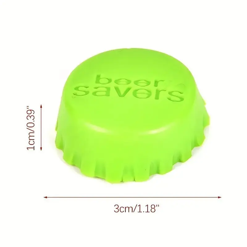 6pcs Reusable Silicone Can Lids Beverage Covers Protectors Beer Savers Silicone Sealing Bottle Cap Leak-proof Sealing Lid