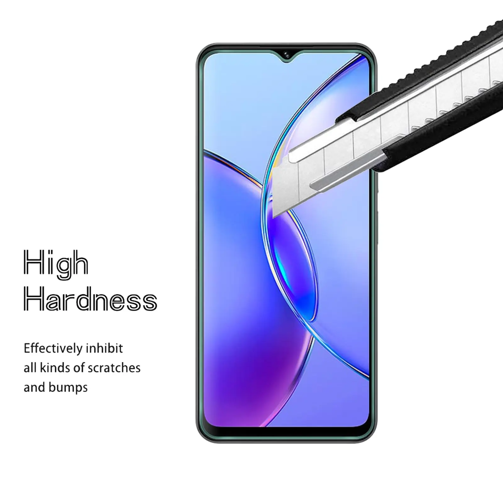 Screen Protector For VIVO Y18 Y18e Y17s Tempered Glass HD Crystal High Aluminum  9H Clear Case Friendly