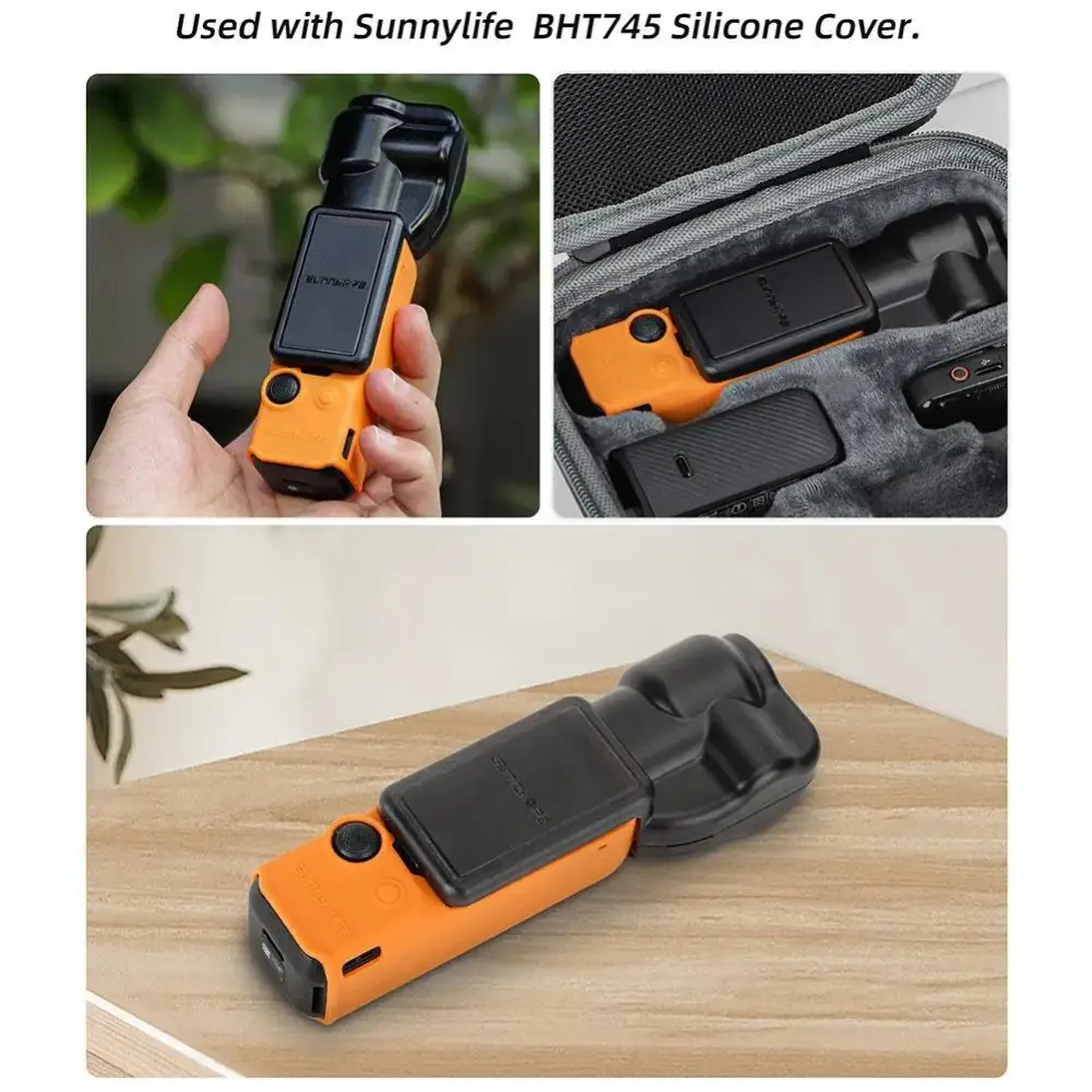 For DJI Osmo Pocket 3 Silicone Protective Cover Gimbal Lens Screen Protective Case Accessories Camera Protective Cover