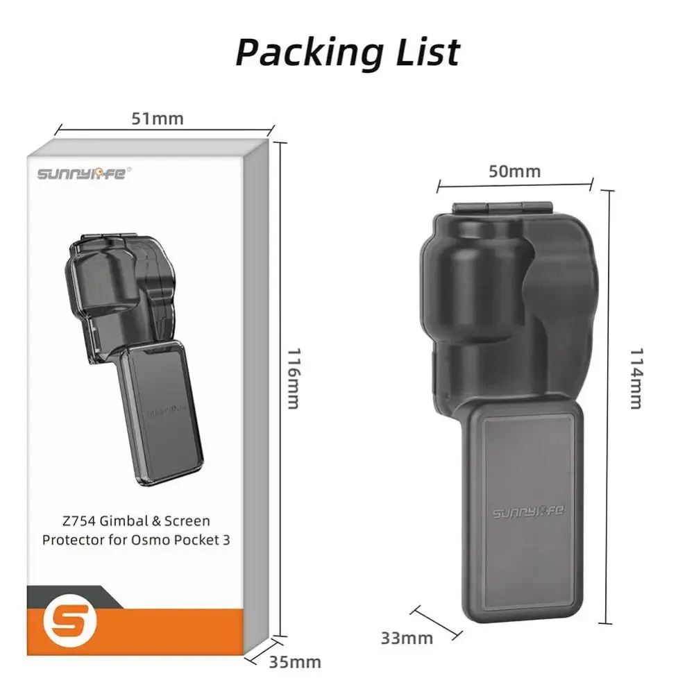 For DJI Osmo Pocket 3 Silicone Protective Cover Gimbal Lens Screen Protective Case Accessories Camera Protective Cover