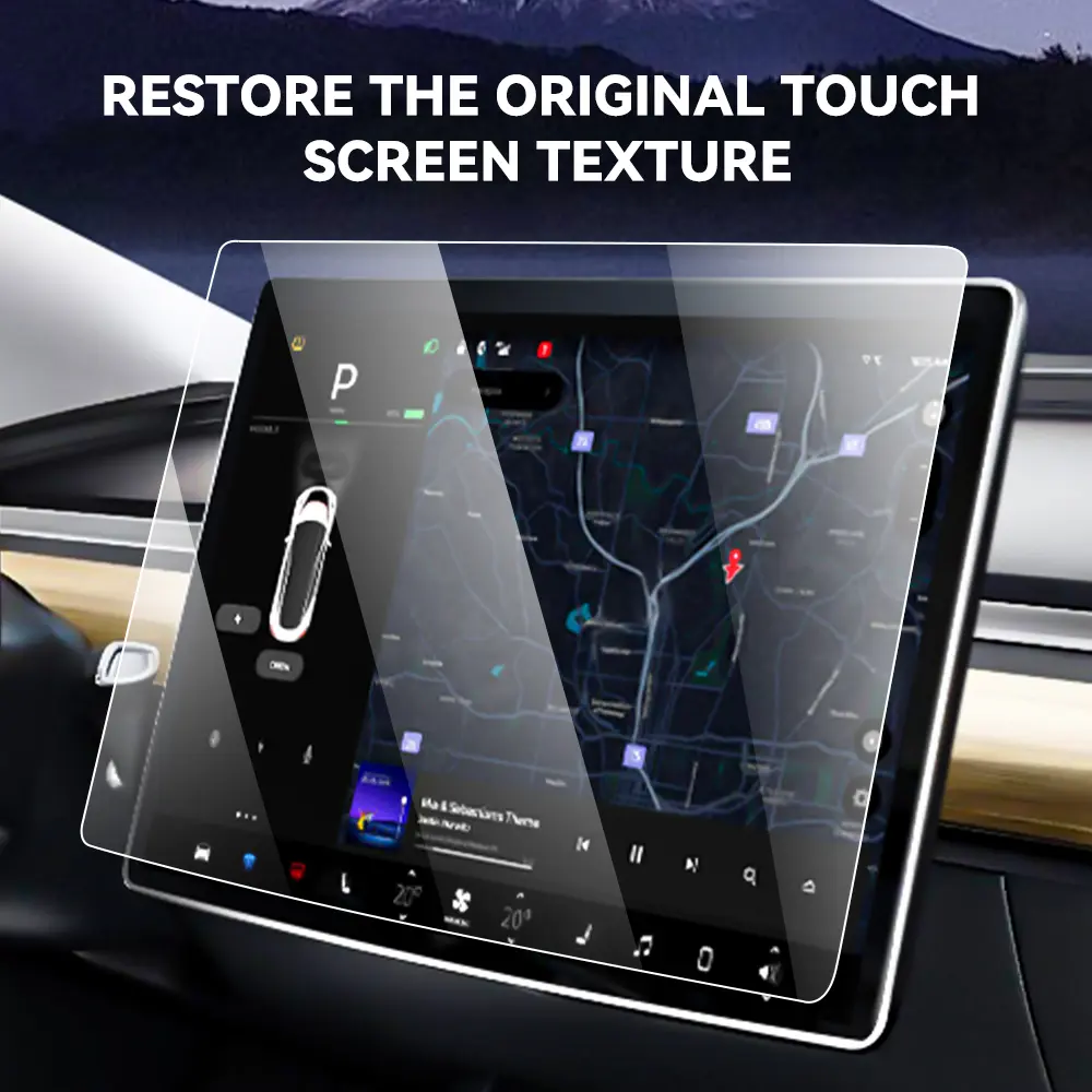 For Tesla 15 Inch Car Central Control Screen Film Tempered Glass Screen Protector Anti-Blue Light Film Hd Film For Model 3 Y