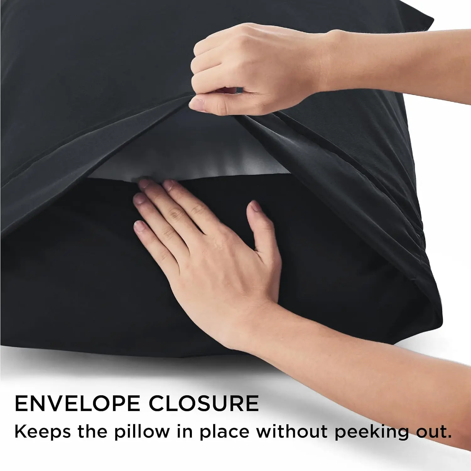 1 Pack Bedding Queen Pillow Cases, Envelope Closure ,Soft Brushed Microfiber Fabric ,Shrinkage and Fade Resistant Pillow Covers