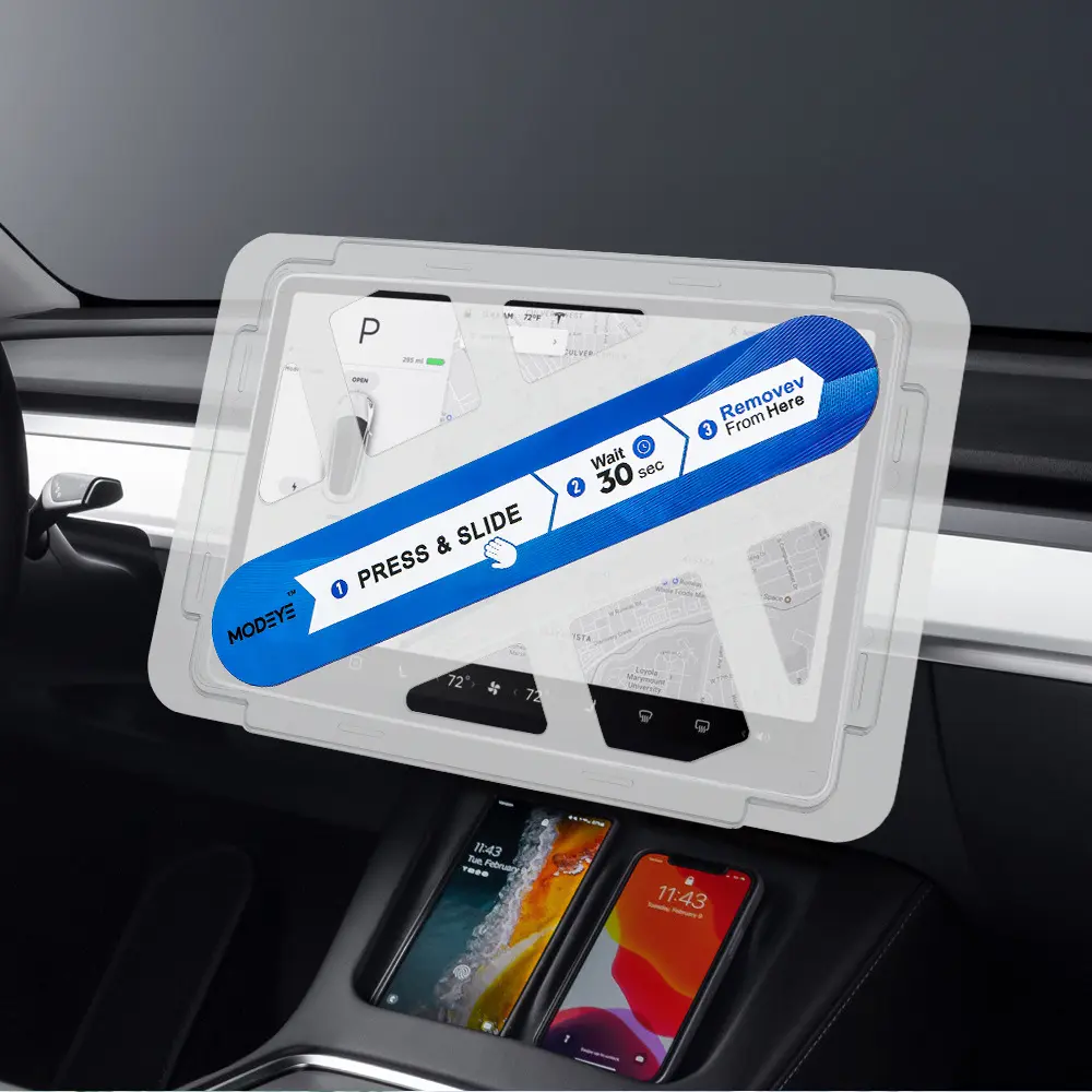 For Tesla 15 Inch Car Central Control Screen Film Tempered Glass Screen Protector Anti-Blue Light Film Hd Film For Model 3 Y