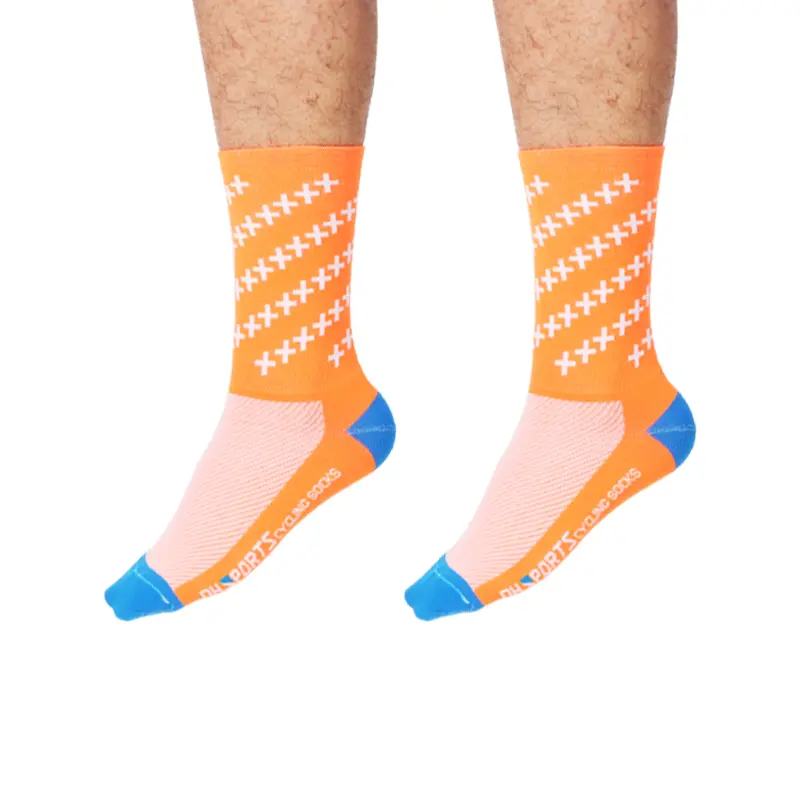 Dh New Cycling Socks Mid-Calf Sports Running Wear-Resistant Breathable Outdoor Hiking Socks