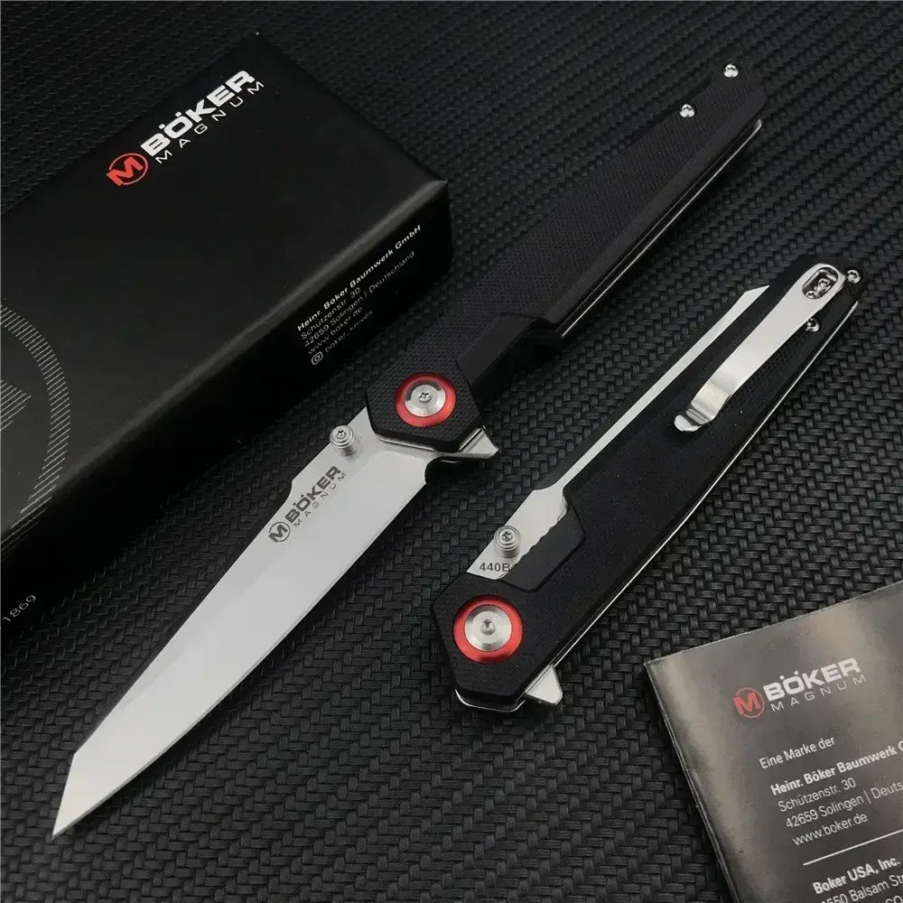 RU Stock Boker Magnum Folding Pocket Knife G10 Handles Ourdoor Tactical Utility Tools For Hunting Camping Self Defense EDC Tool