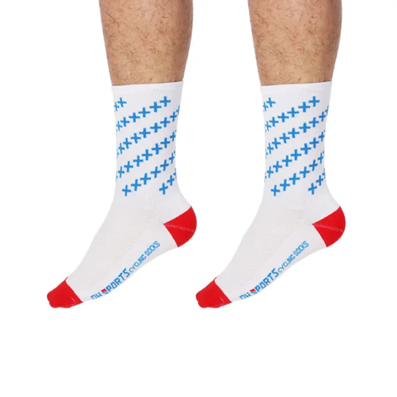 Dh New Cycling Socks Mid-Calf Sports Running Wear-Resistant Breathable Outdoor Hiking Socks