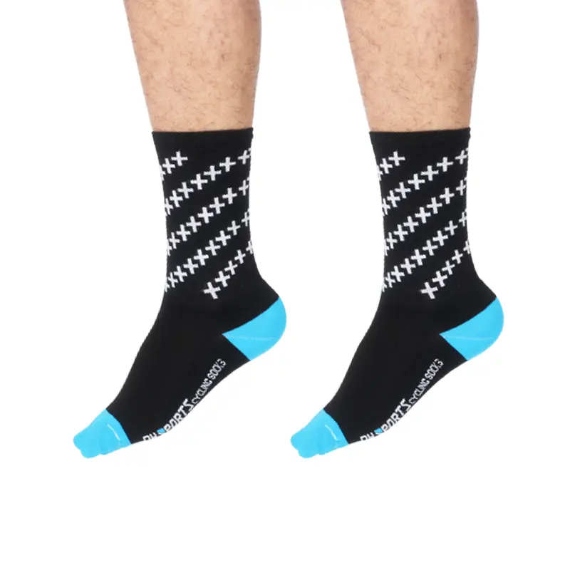 Dh New Cycling Socks Mid-Calf Sports Running Wear-Resistant Breathable Outdoor Hiking Socks