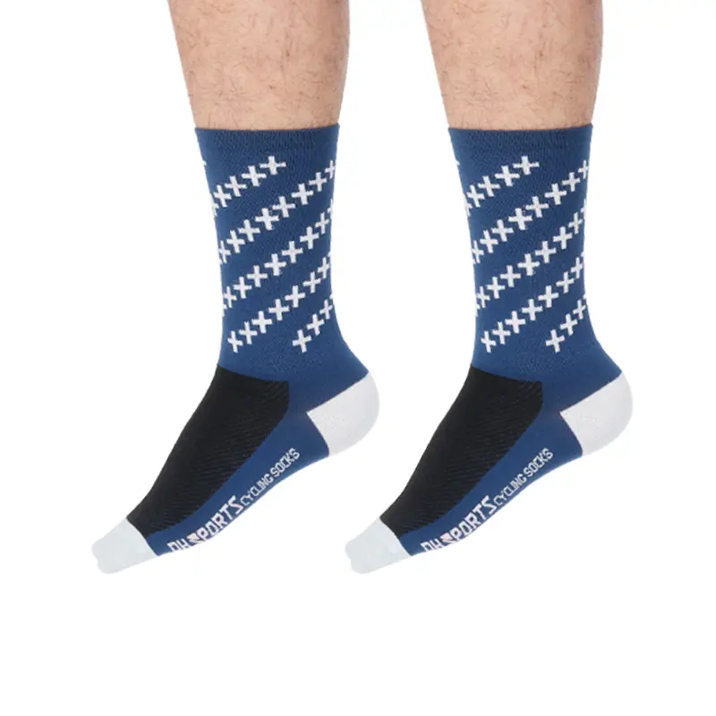 Dh New Cycling Socks Mid-Calf Sports Running Wear-Resistant Breathable Outdoor Hiking Socks