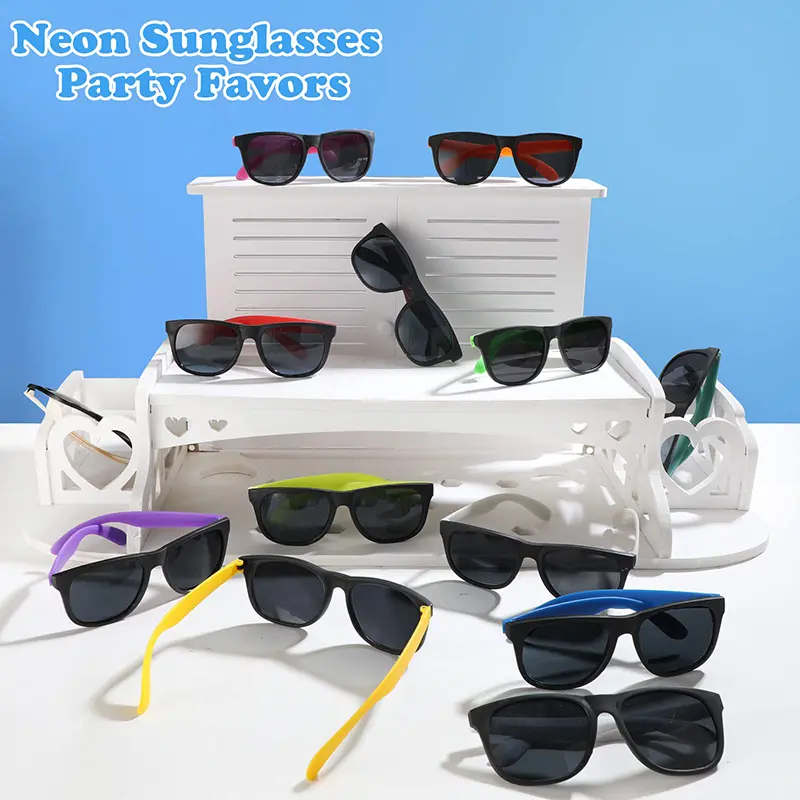 12-100Pcs Neon Bachelorette Party Sunglasses Wedding Favors Gifts for Guests Hen Party Adult Birthday Party Favors Sun Glasses