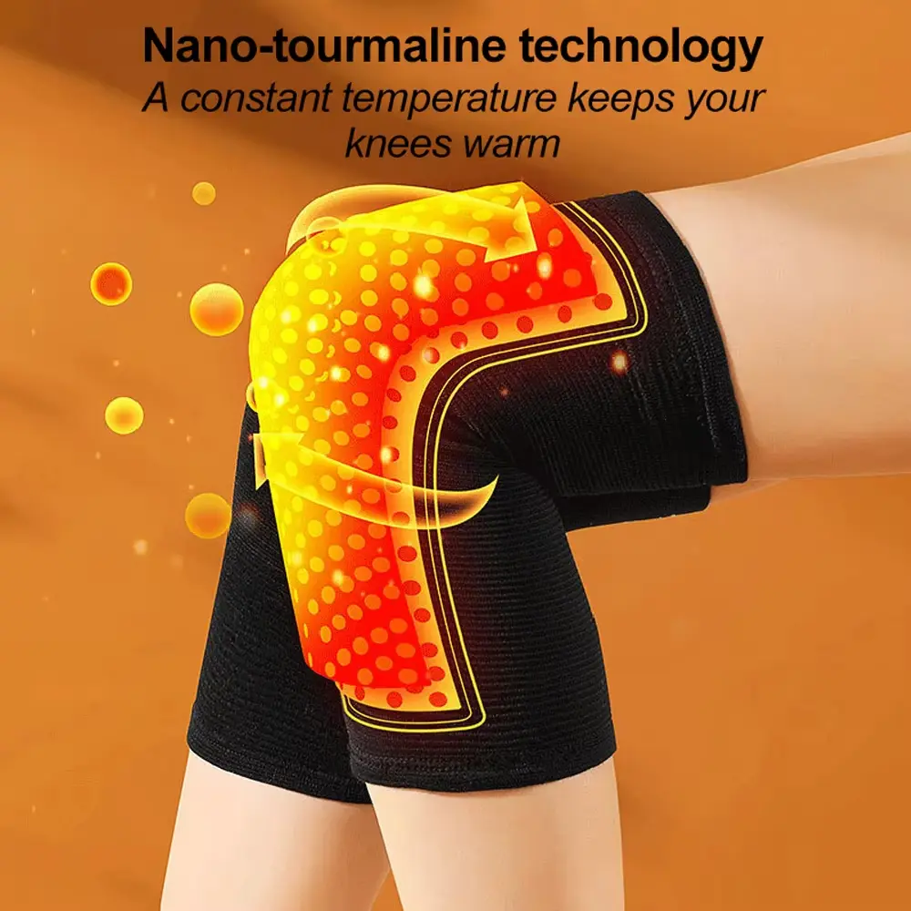 Wormwood Knee Pads Self Heating Four Sided Elasticity To Keep Warm Old Cold Legs for Men and Women Elderly Joint Protection Calf