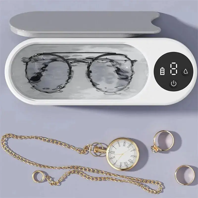 450ml Ultrasonic Cleaner Multi-function High Frequency Vibration Portable Household Cleaning Machine Jewelry Ring Glasse