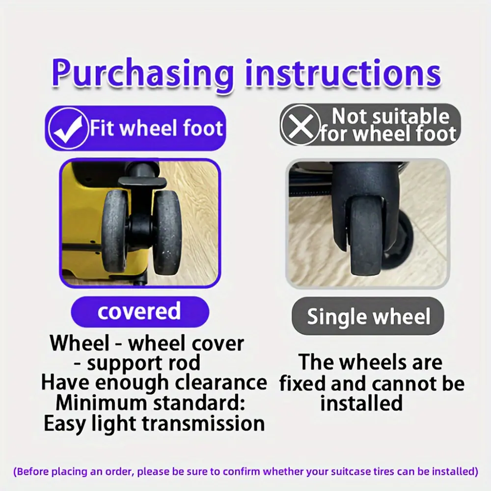 TravelLuggage Caster Shoes Silicone Suitcase Wheels Protection Cover withSilent Sound Reduce Noise Trolley Box Casters CoverA-DH