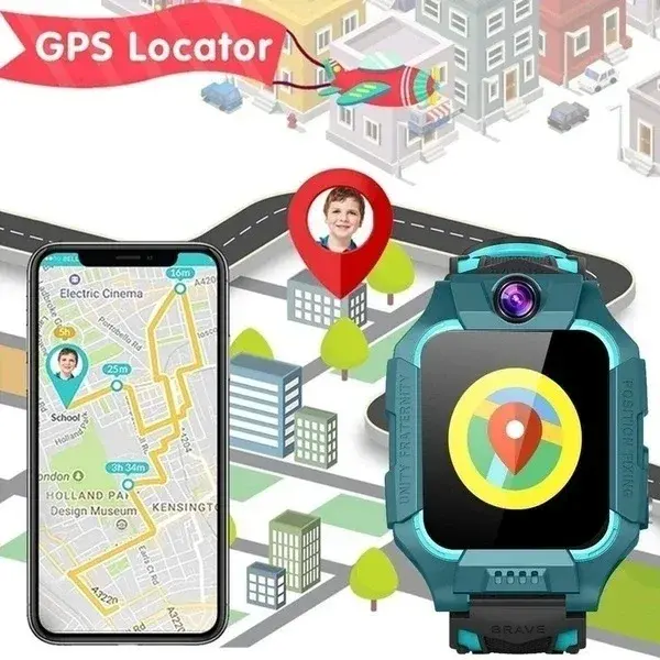 Smart Kids Watch 2025 New Gps Call Message Card Sim Waterproof Smartwatch For Kids S0S Photo Remote For IOS Android Genuine Gift
