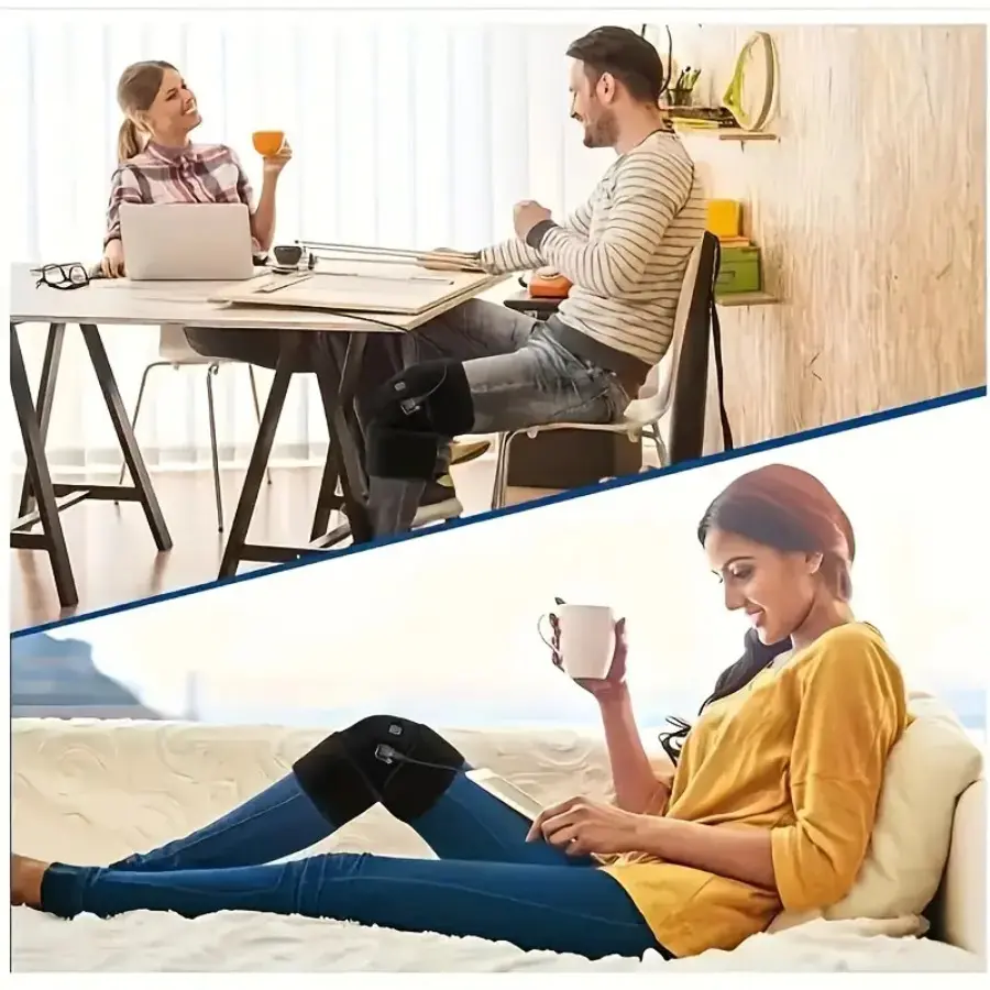 Electric heating knee pads USB hot compress warm heating knee pads improve old cold legs heating physiotherapy knee pads