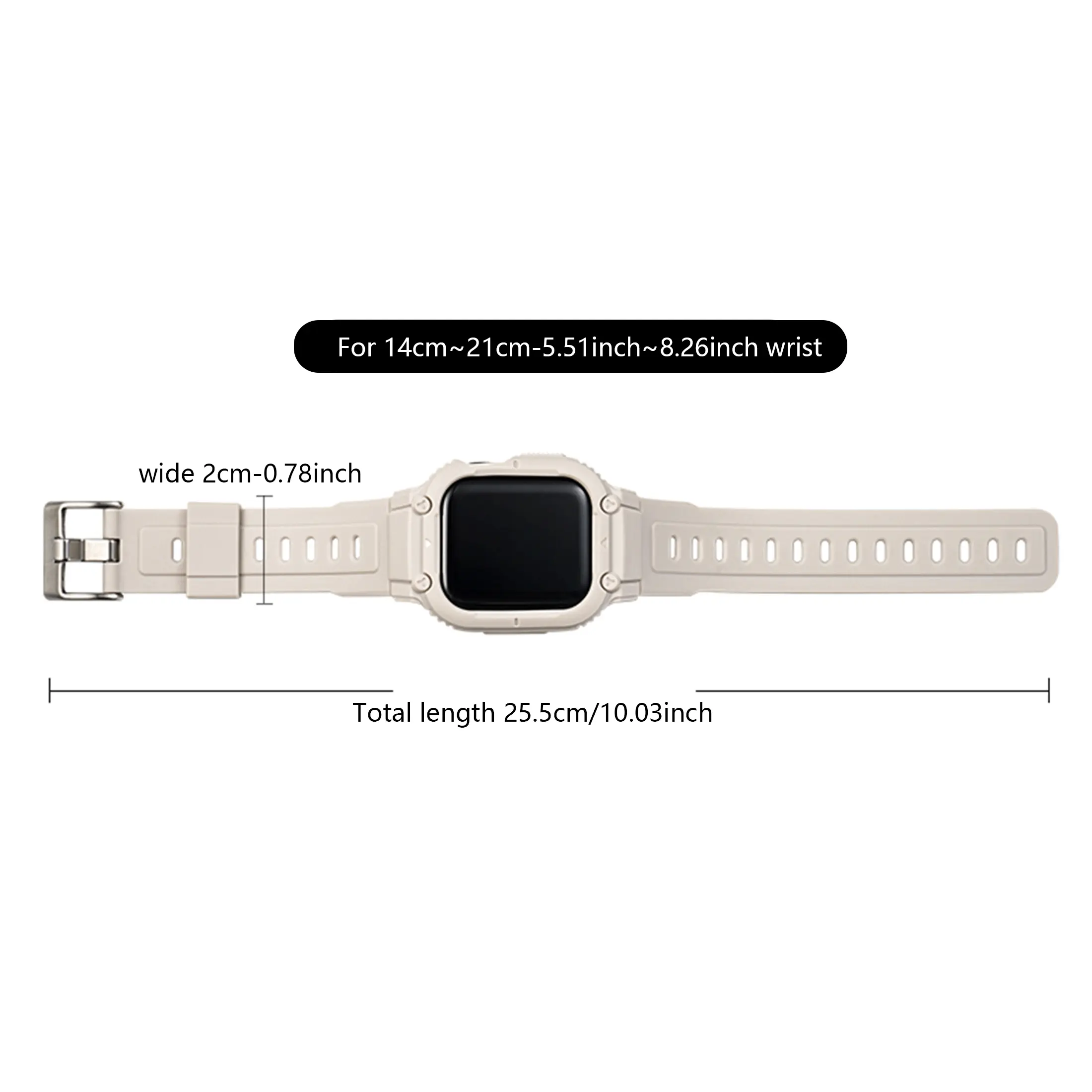 Band Case Compatible with Apple Watch Band 44mm40mm45mm41mm49mm, Sport Men Women Rugged Military Protective Cover Bumper Strap