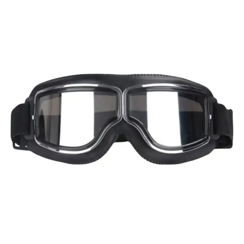 Windproof Motorcycle Helmet Glasses Leather Safety Protective Anti-glare Motocross Cross-country Steampunk Glass Various Styles