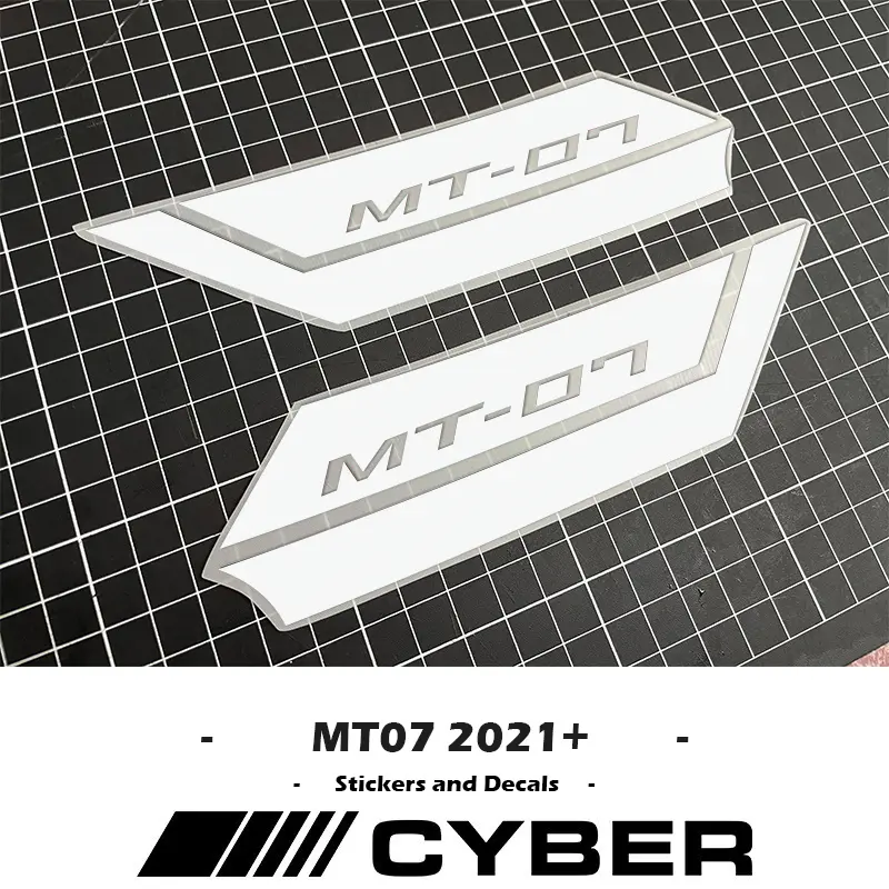2024-2021 MT-07 Air Scoop Intake Side Cover Sticker Set New Version Fairing Shell Hollow Sticker Decal For YAMAHA MT-07 MT07